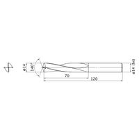 三菱マテリアル スーパーバニッシュドリル MAE1400MB:HTI10 1本（直送品）