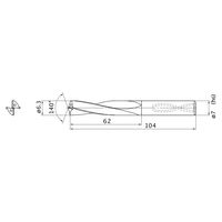 三菱マテリアル スーパーバニッシュドリル MAS0630LB:HTI10 1本（直送品）