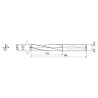 三菱マテリアル スーパーバニッシュドリル MAS0850MB:HTI10 1本（直送品）