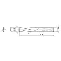 三菱マテリアル スーパーバニッシュドリル MAS0990LB:HTI10 1本（直送品）