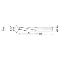 三菱マテリアル スーパーバニッシュドリル MAS1050LB:HTI10 1本（直送品）
