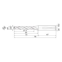 三菱マテリアル WSTARドリル MMS0400X5DB:DP7020 1本（直送品）