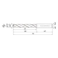 三菱マテリアル WSTARドリル MMS0480X3DB:DP7020 1本（直送品）