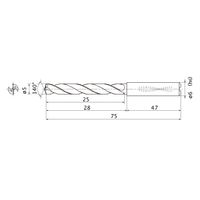 三菱マテリアル WSTARドリル MMS0500X3DB:DP7020 1本（直送品）