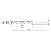 三菱マテリアル WSTARドリル MMS0520X5DB:DP7020 1本（直送品）