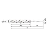三菱マテリアル WSTARドリル MMS0610X5DB:DP7020 1本（直送品）