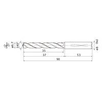 三菱マテリアル WSTARドリル MMS0670X3DB:DP7020 1本（直送品）