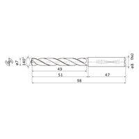 三菱マテリアル WSTARドリル MMS0700X5DB:DP7020 1本（直送品）
