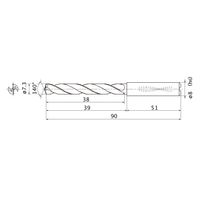 三菱マテリアル WSTARドリル MMS0730X3DB:DP7020 1本（直送品）