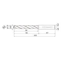 三菱マテリアル WSTARドリル MMS0760X5DB:DP7020 1本（直送品）