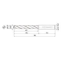 三菱マテリアル WSTARドリル MMS0840X3DB:DP7020 1本（直送品）