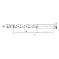 三菱マテリアル WSTARドリル MMS0870X3DB:DP7020 1本（直送品）