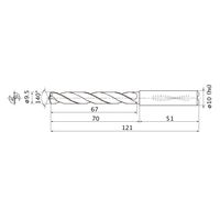 三菱マテリアル WSTARドリル MMS0950X5DB:DP7020 1本（直送品）