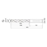 三菱マテリアル WSTARドリル MMS1480X5DB:DP7020 1本（直送品）