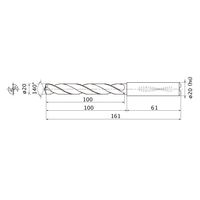 三菱マテリアル WSTARドリル MMS2000X3DB:DP7020 1本（直送品）