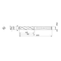 三菱マテリアル WSTARドリル MWS0270X20DB:VP15TF 1本（直送品）