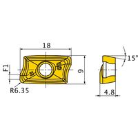 三菱マテリアル カッタ用インサート AOMT184864PEERーH:MP6130 1セット(10個)（直送品）