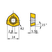 三菱マテリアル カッタ用インサート JDMW140520ZDSRーFT:MP7140 1セット(10個)（直送品）