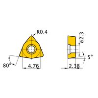 三菱マテリアル 旋削用インサート(ポジ) WBMTL30204RーMV:MP3025 1セット(10個)（直送品）