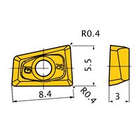三菱マテリアル カッタ用インサート QOGT0830RーG1:VP15TF 1セット(10個)（直送品）