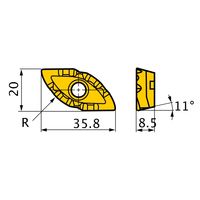 三菱マテリアル カッタ用インサート SRG50E:VP15TF 1セット(2個)（直送品）