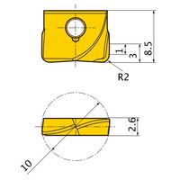 三菱マテリアル カッタ用インサート SUFT10R20:VP15TF 1セット(2個)（直送品）