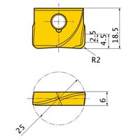 三菱マテリアル カッタ用インサート SUFT25R20:MP8010 1セット(2個)（直送品）