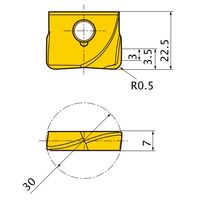 三菱マテリアル カッタ用インサート SUFT30R05:VP15TF 1セット(2個)（直送品）