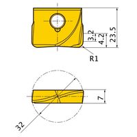 三菱マテリアル カッタ用インサート SUFT32R10:VP15TF 1セット(2個)（直送品）