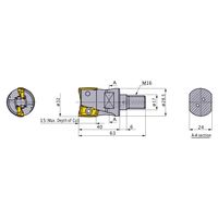 三菱マテリアル APX4000形エンドミル APX4000R322M16A40 1個（直送品）