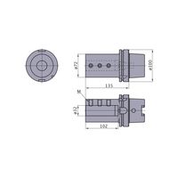 三菱マテリアル HSKーTボーリングバー取付け用ホルダ H100THーB32ー135 1個（直送品）