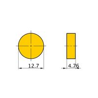 三菱マテリアル CBNインサート(ネガ) RNGN120400:MBS140 1個（直送品）