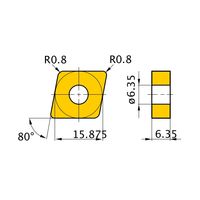 三菱マテリアル 旋削用インサート(ネガ) CNMG160608ーMM:MC7025 1セット(10個)（直送品）