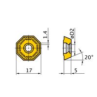 三菱マテリアル カッタ用インサート OEMX1705EER1ーJS:F7030 1セット(10個)（直送品）