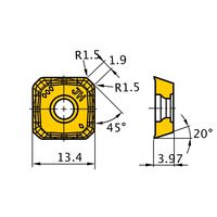 三菱マテリアル カッタ用インサート SEMT13T3AGSNーJH:F7030 1セット(10個)（直送品）