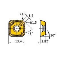 三菱マテリアル カッタ用インサート SEMT13T3AGSNーJM:F7030 1セット(10個)（直送品）