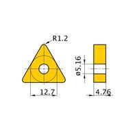 三菱マテリアル 旋削用インサート(ネガ) TNMG220412ーRM:MC7025 1セット(10個)（直送品）