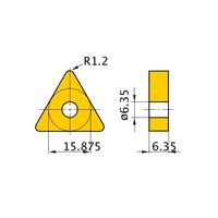 三菱マテリアル 旋削用インサート(ネガ) TNMG270612ーMA:UE6020 1セット(10個)（直送品）