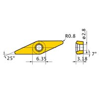 三菱マテリアル 旋削用インサート(ポジ) XCMT150308ーSVX:UE6020 1セット(10個)（直送品）