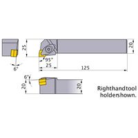 三菱マテリアル ダブルクランプバイト DCLNL2020K09 1個（直送品）