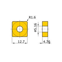 三菱マテリアル 旋削用インサート(ネガ) SNMG120416:UTI20T 1セット(10個)（直送品）