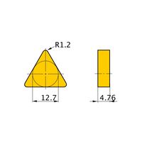 三菱マテリアル 旋削用インサート(ネガ) TNMN220412:UTI20T 1セット(10個)（直送品）