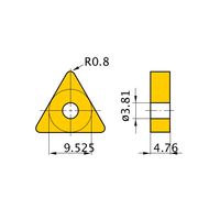 三菱マテリアル 旋削用インサート(ネガ) TNGA160408:HTI05T 1セット(10