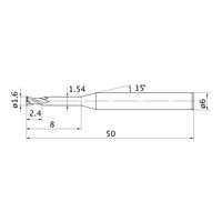 三菱マテリアル エムスターエンドミル MS2XL6D0160N080 1本（直送品）
