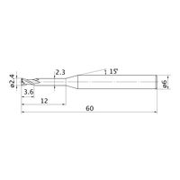 三菱マテリアル エムスターエンドミル MS2XL6D0240N120 1本（直送品）