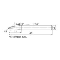 三菱マテリアル ミラクルエンドミル VC4STBR0100T1000N12 1本（直送品）