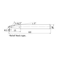 三菱マテリアル ミラクルエンドミル VC4STBR0175T0500N15 1本（直送品）