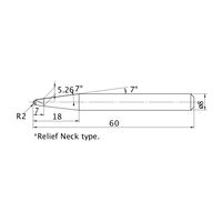 三菱マテリアル ミラクルエンドミル VC4STBR0200T0700N18 1本（直送品）