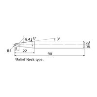 三菱マテリアル ミラクルエンドミル VC4STBR0400T0300N22 1本（直送品）