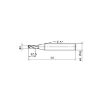 三菱マテリアル インパクトミラクルエンドミル VF2MDD0500 1本（直送品）
